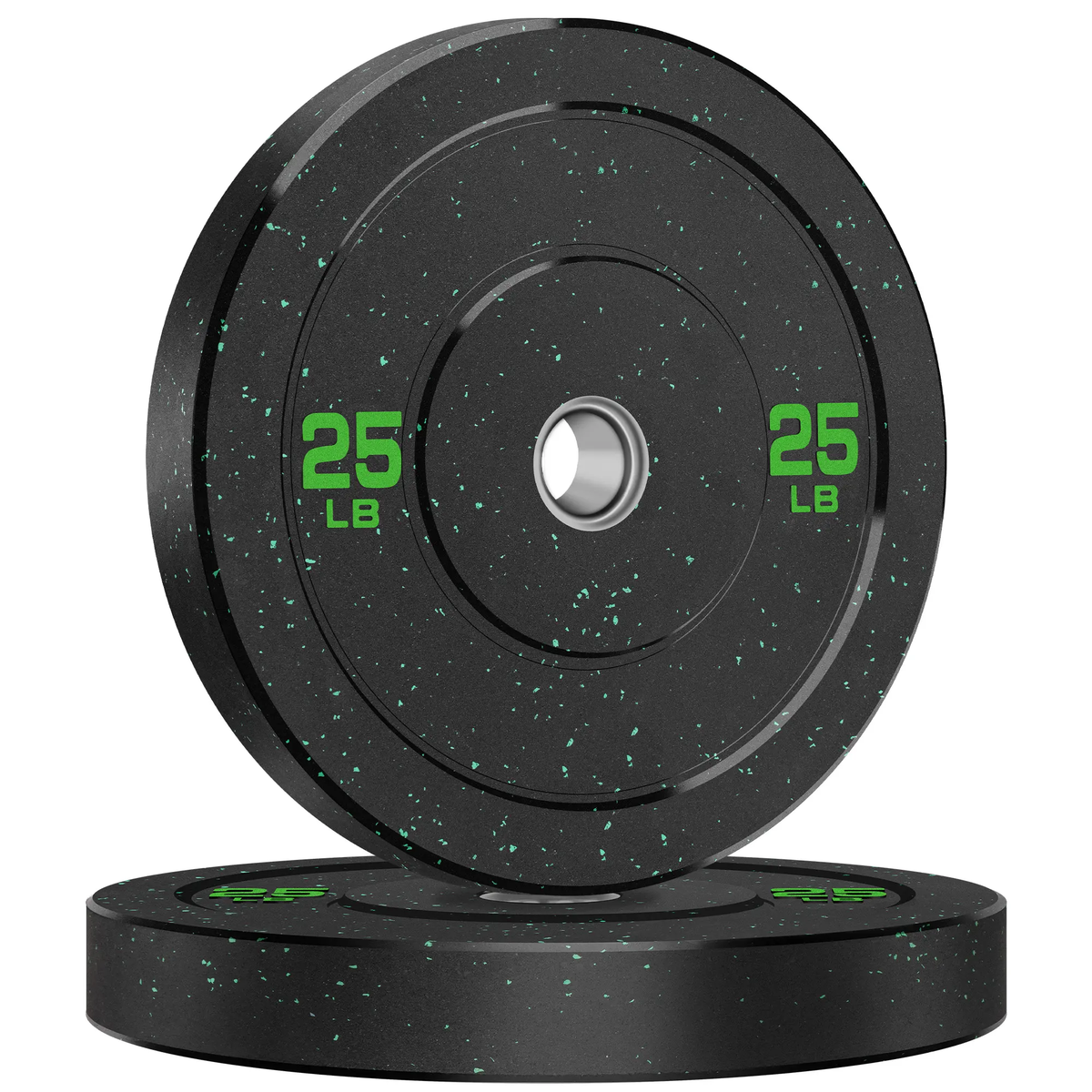 Crumb Bumper Plates with Steel Insert - Olympic Weight Plates for Crossfit & Lifting
