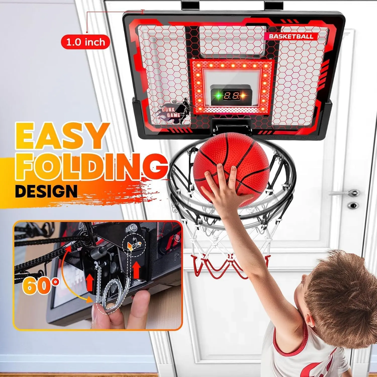 Indoor Basketball Hoop Pro for Kids