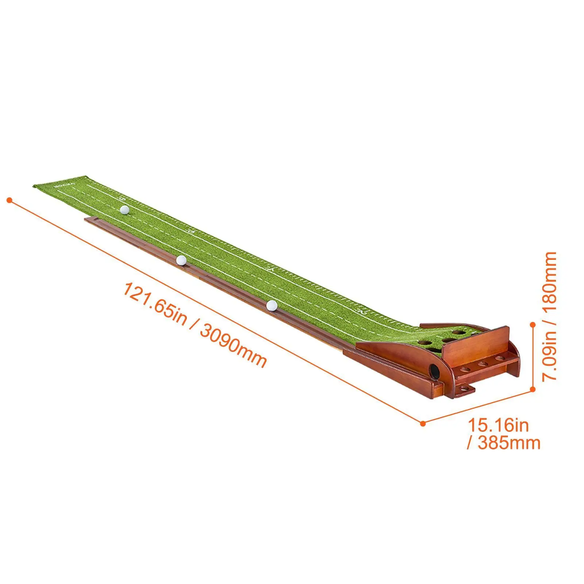 Golf Putting Mat - 5 Hole Indoor Golf Putting Green