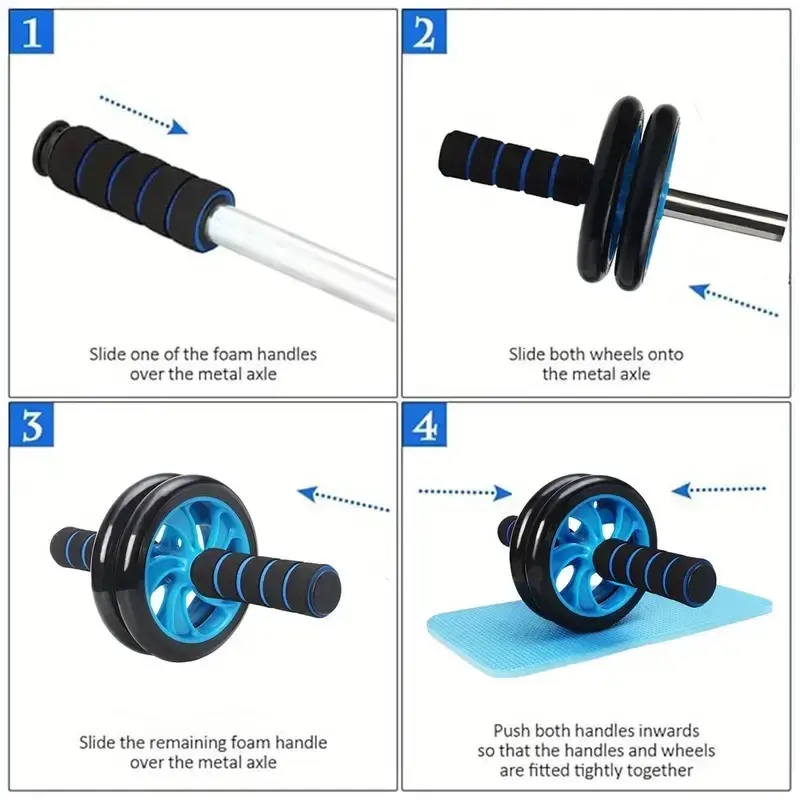 Abs Exerciser Double Wheel Roller