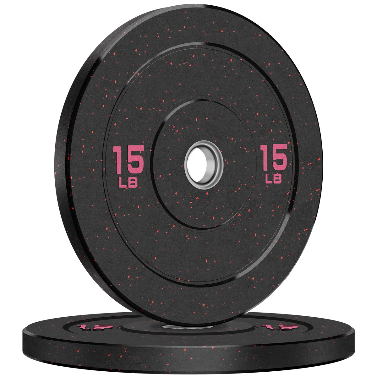 Crumb Bumper Plates with Steel Insert - Olympic Weight Plates for Crossfit & Lifting