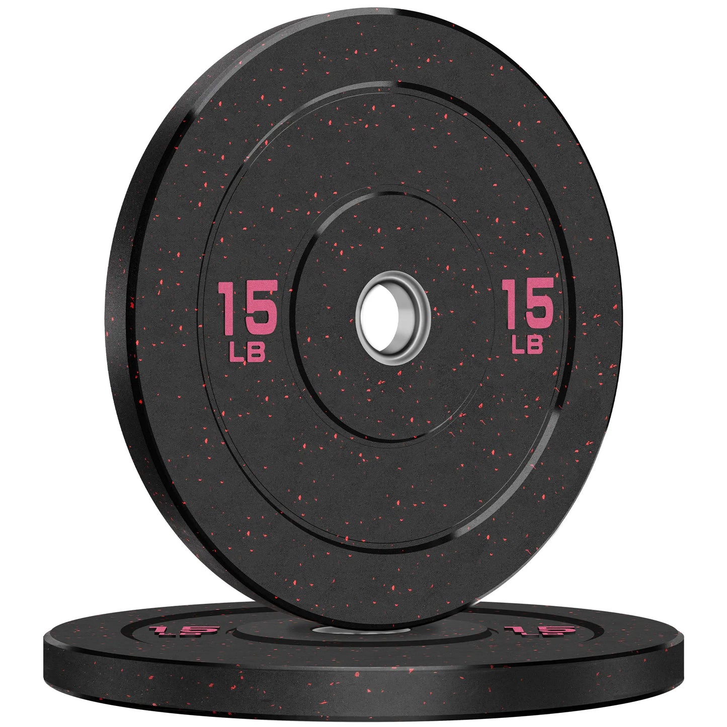 Crumb Bumper Plates with Steel Insert - Olympic Weight Plates for Crossfit & Lifting