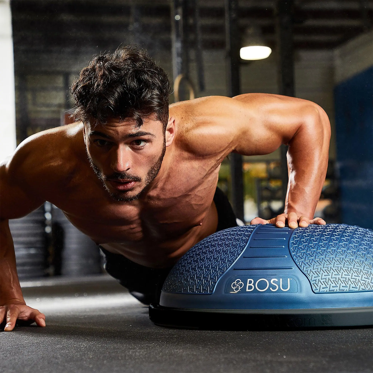 Bosu Home Balance Trainer for Strength, Flexibility, and Cardio Workouts