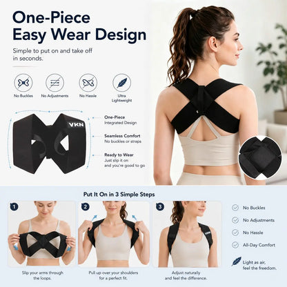 Shoulder straps for better posture