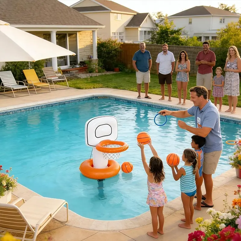 Inflatable Basketball Hoop for Kids