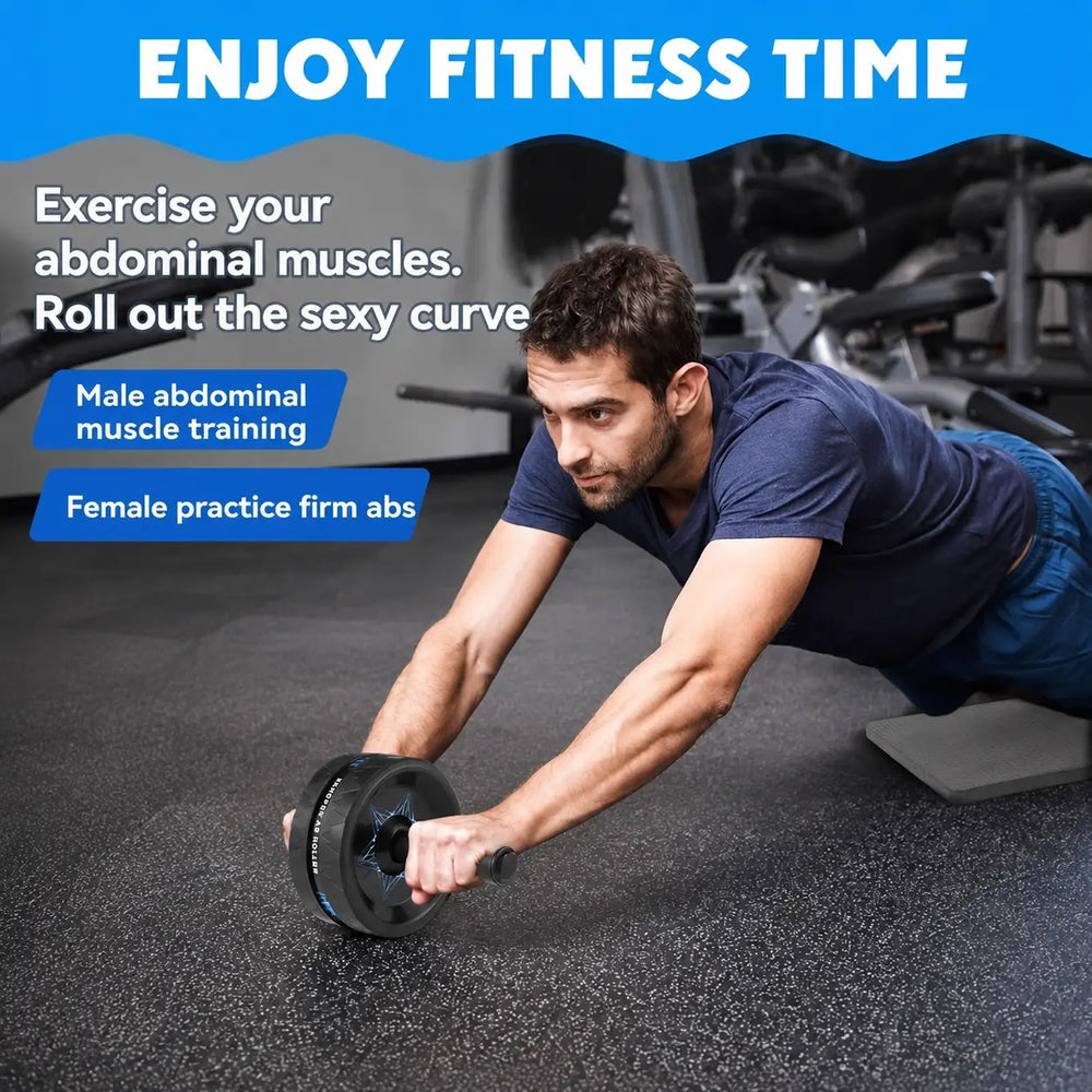 Abs Exerciser Double Wheel Roller