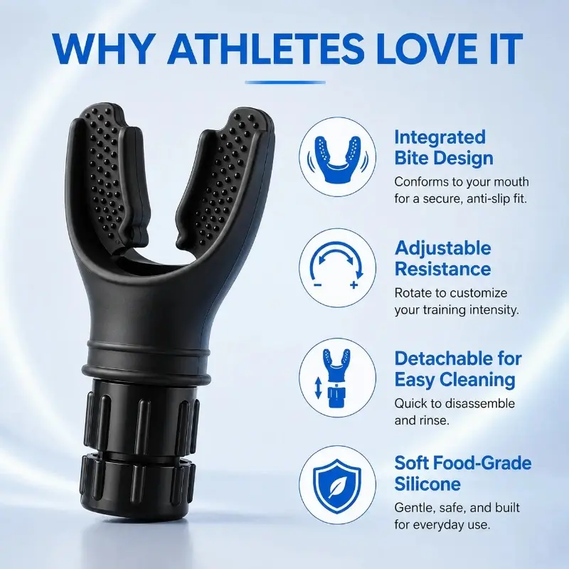 2Pcs Portable Breathing Trainer - Adjustable Resistance