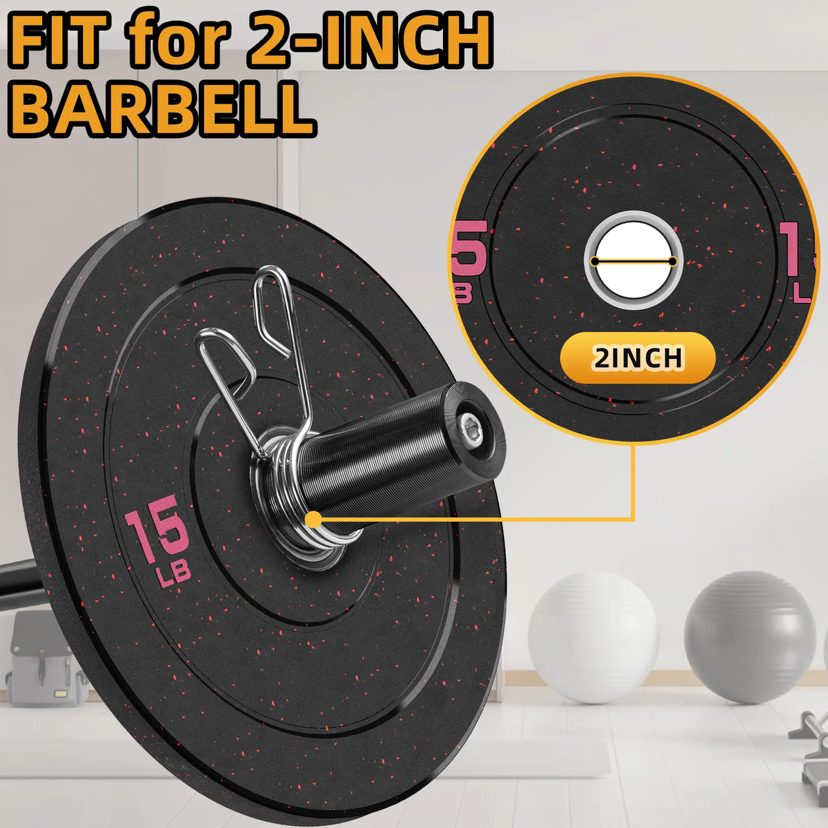 Crumb Bumper Plates with Steel Insert - Olympic Weight Plates for Crossfit & Lifting