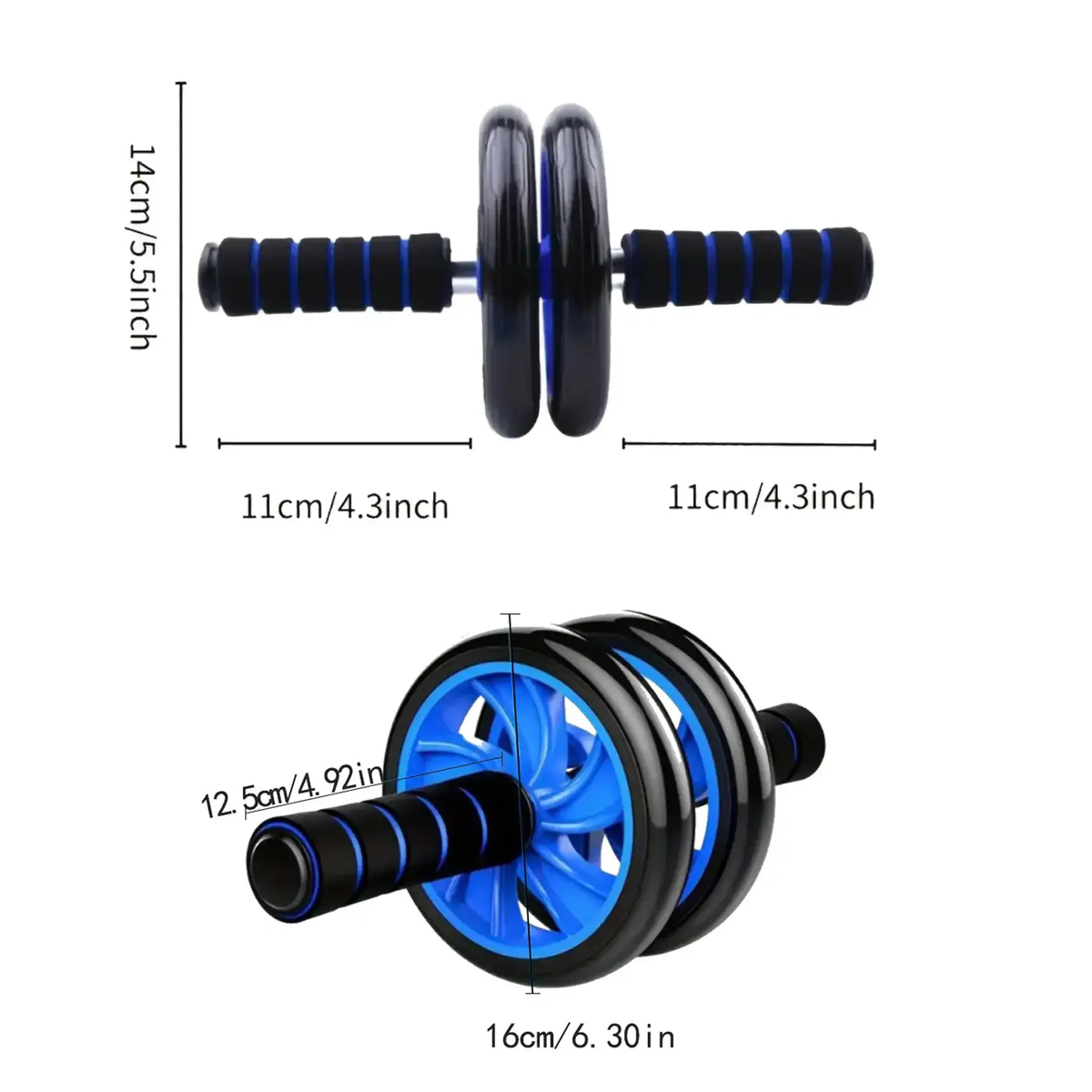 Abs Exerciser Double Wheel Roller