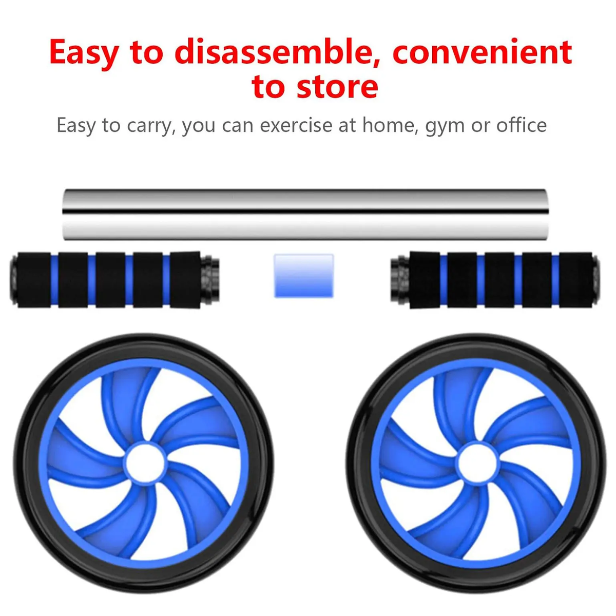 Abs Exerciser Double Wheel Roller