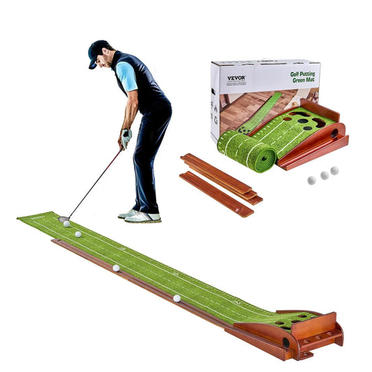 Golf Putting Mat - 5 Hole Indoor Golf Putting Green